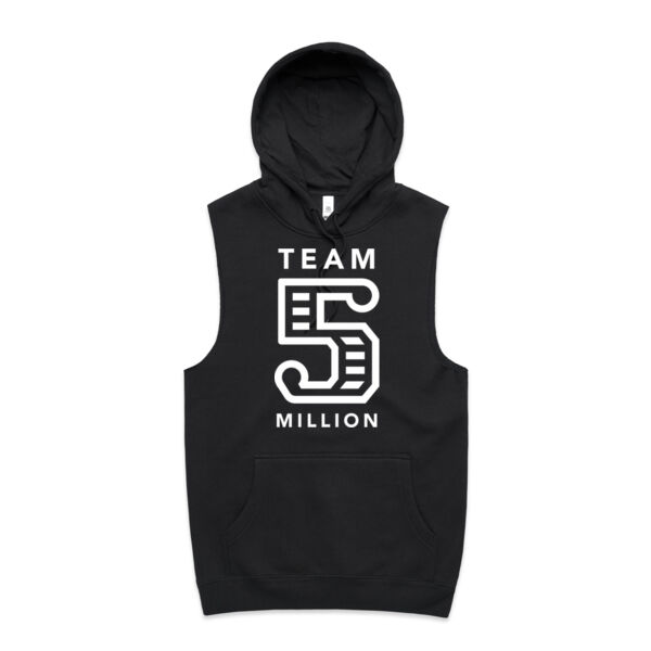 Team 5 Million - Unisex Stencil Vest Hood Thumbnail